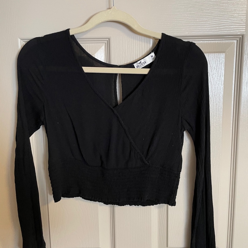 Hollister wrap front crop top